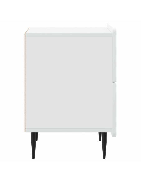 Armadio da Notte con cassetto Bianco 43 x 34,5 x 49,5 cm