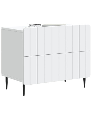 Armadio da Notte con cassetto Bianco 62 x 34,5 x 49,5 cm