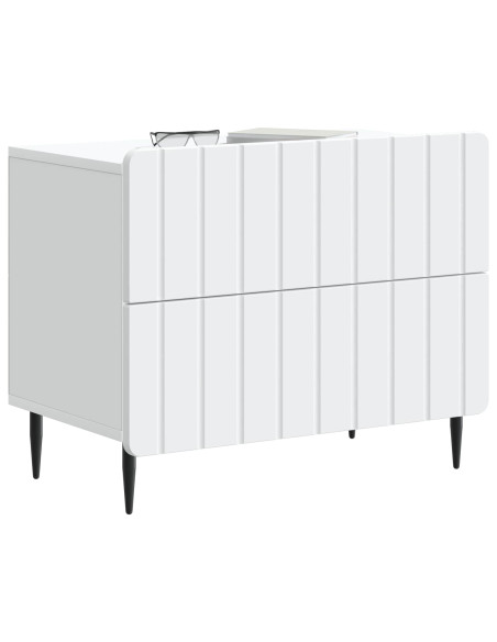 Armadio da Notte con cassetto Bianco 62 x 34,5 x 49,5 cm