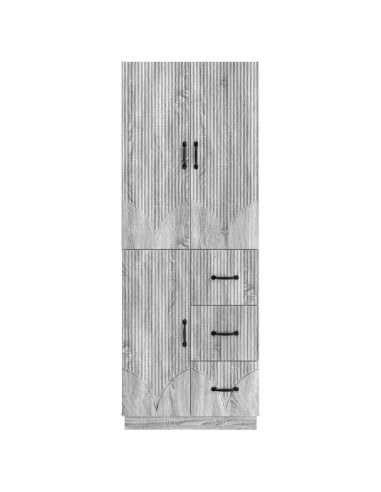Set di armadi 2 pcs Sonoma grigio Legno ingegnerizzato
