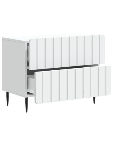 Armadio da Notte con cassetto Bianco 62 x 34,5 x 49,5 cm