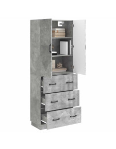 Set di armadi 2 pcs Grigio Cemento 66 x 34,5 x 87 cm 2