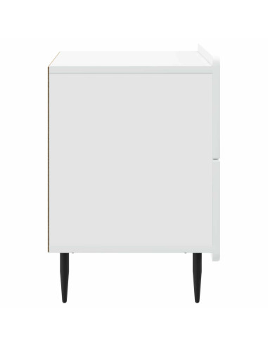 Armadio da Notte con cassetto Bianco 62 x 34,5 x 49,5 cm