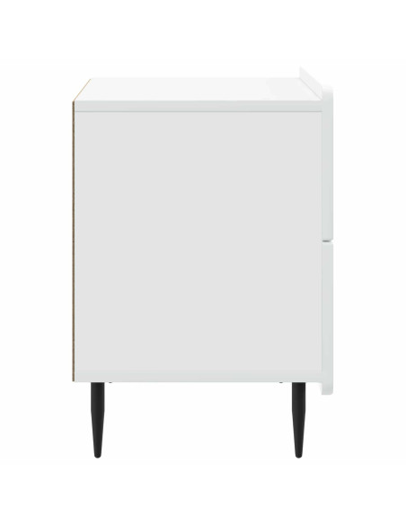 Armadio da Notte con cassetto Bianco 62 x 34,5 x 49,5 cm