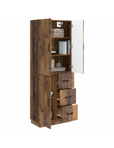 Set di armadi 2 pcs Legno antico Legno ingegnerizzato 2