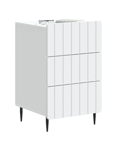 Armadio da Notte Bianco 43x 41 x 68 cm Legno ingegnerizzato