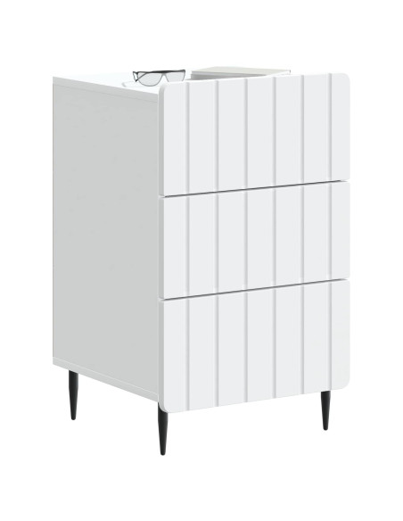 Armadio da Notte Bianco 43x 41 x 68 cm Legno ingegnerizzato