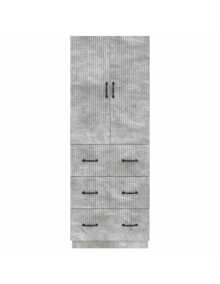 Set di armadi 2 pcs Grigio Cemento 66 x 34,5 x 87 cm