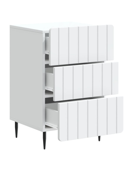 Armadio da Notte Bianco 43x 41 x 68 cm Legno ingegnerizzato