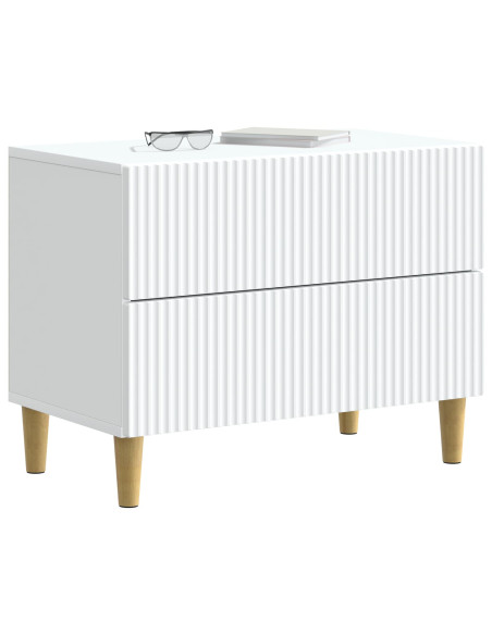 Armadio da Notte Bianco 62 x 34,5 x 48 cm Legno ingegnerizzato