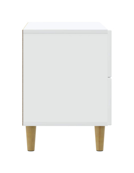 Armadio da Notte Bianco 62 x 34,5 x 48 cm Legno ingegnerizzato