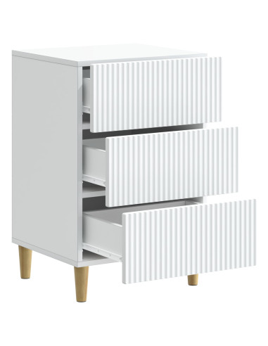 Armadio da Notte Bianco 43 x 41 x 66,5 cm Legno ingegnerizzato