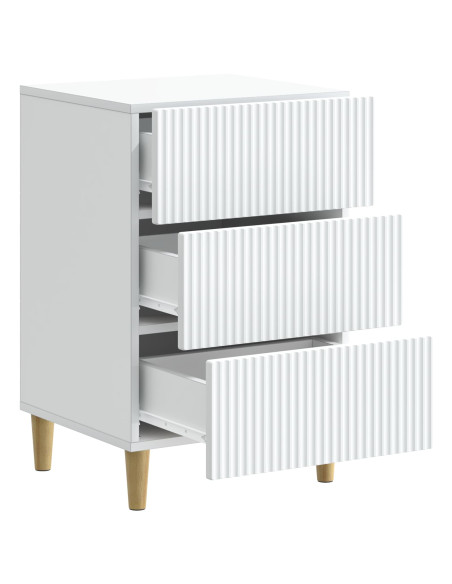 Armadio da Notte Bianco 43 x 41 x 66,5 cm Legno ingegnerizzato