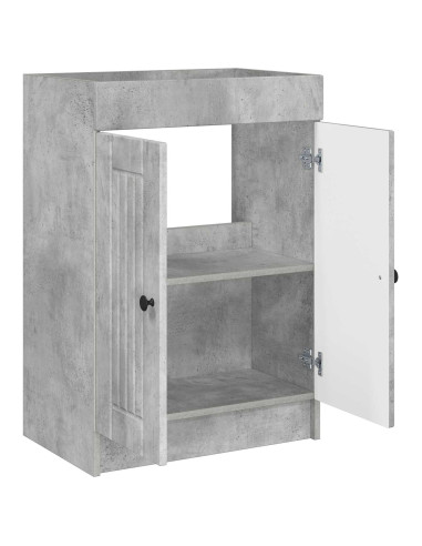Mobiletto da bagno sotto il lavello Grigio Cemento