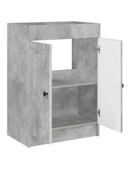 Mobiletto da bagno sotto il lavello Grigio Cemento