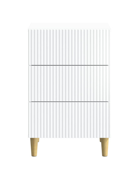 Armadio da Notte Bianco 43 x 41 x 66,5 cm Legno ingegnerizzato