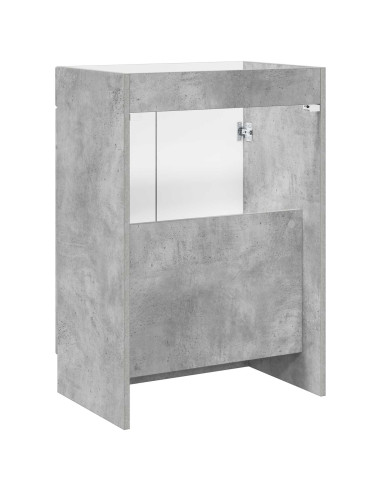 Mobiletto da bagno sotto il lavello Grigio Cemento