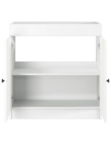 Mobiletto da bagno sotto il lavello Bianco 56 x 37,5 x 81 cm