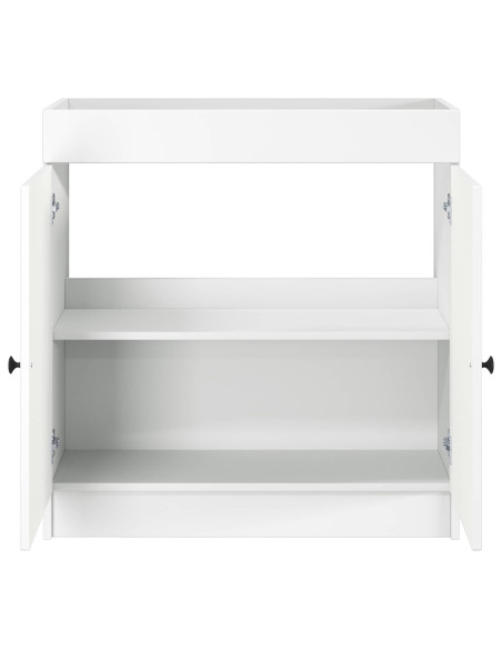 Mobiletto da bagno sotto il lavello Bianco 56 x 37,5 x 81 cm