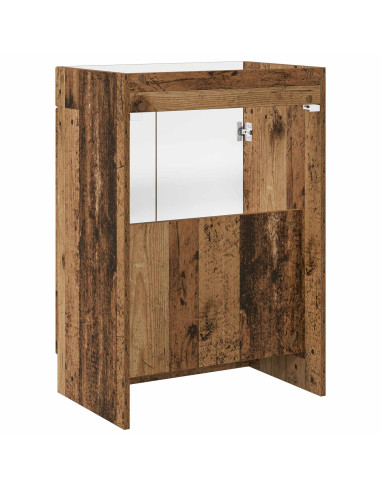Mobiletto da bagno sotto il lavello Legno antico