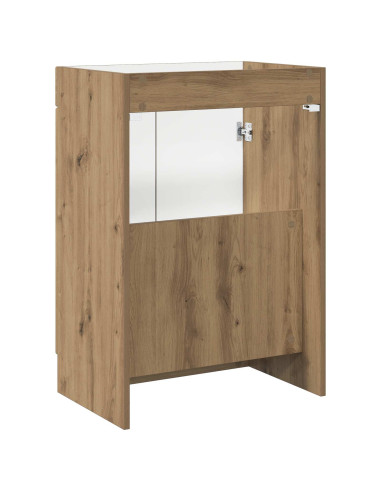 Mobiletto da bagno sotto il lavello Rovere Artigianale
