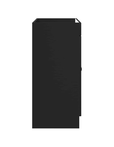 Mobiletto da bagno sotto il lavello Nero 56 x 37,5 x 81 cm