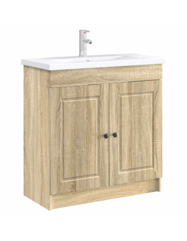 Mobiletto da bagno sotto il lavello Rovere Sonoma