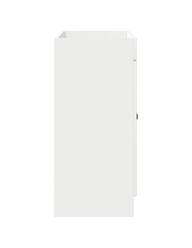 Mobiletto da bagno sotto il lavello Bianco Lucido