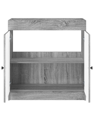 Mobiletto da bagno sotto il lavello Sonoma grigio