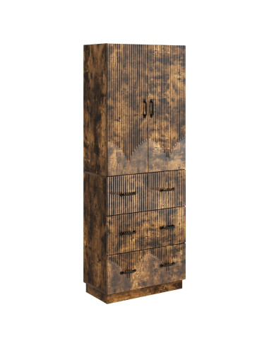 Set di armadi 2 pcs Rovere Fumo 66 x 34,5 x 87 cm
