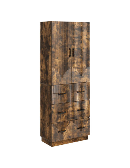 Set di armadi 2 pcs Rovere Fumo 66 x 34,5 x 87 cm