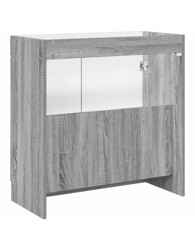 Mobiletto da bagno sotto il lavello Sonoma grigio