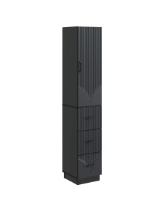 Set di armadi 2 pcs Nero 33 x 34,5 x 87 cm Legno ingegnerizzato