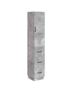 Set di armadi 2 pcs Grigio Cemento 33 x 34,5 x 87 cm