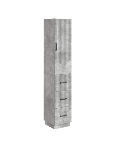 Set di armadi 2 pcs Grigio Cemento 33 x 34,5 x 87 cm