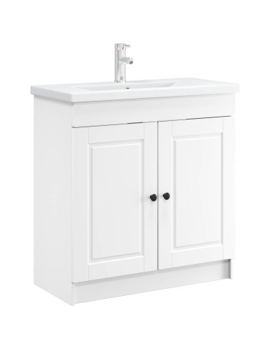 Mobiletto da bagno sotto il lavello Bianco 78,5 x 37,5 x 81 cm