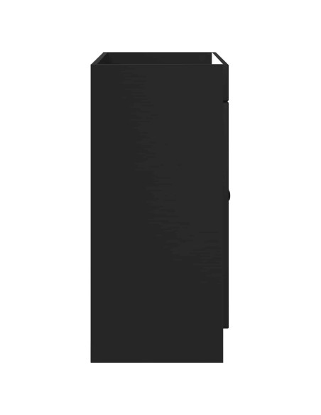 Mobiletto da bagno sotto il lavello Nero 78,5 x 37,5 x 81 cm