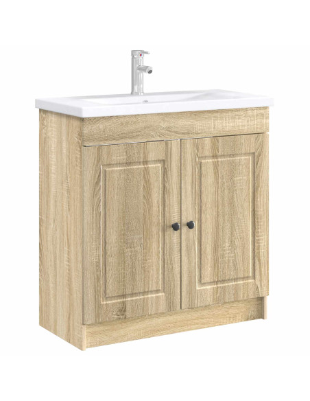 Mobiletto da bagno sotto il lavello Rovere Sonoma