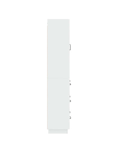 Set di armadi 2 pcs Bianco Lucido 66 x 34,5 x 87 cm
