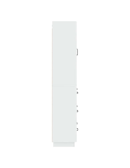 Set di armadi 2 pcs Bianco Lucido 66 x 34,5 x 87 cm