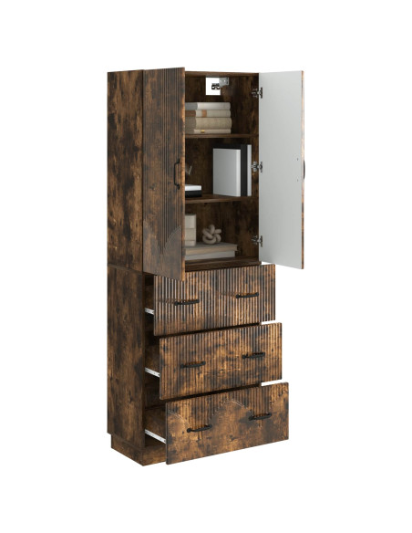 Set di armadi 2 pcs Rovere Fumo 66 x 34,5 x 87 cm