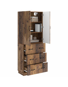 Set di armadi 2 pcs Legno antico 66 x 34,5 x 87 cm 2