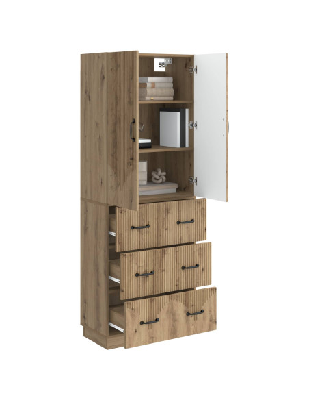 Set di armadi 2 pcs Rovere Artigianale 66 x 34,5 x 87 cm