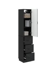 Set di armadi 2 pcs Nero 33 x 34,5 x 87 cm Legno ingegnerizzato 2