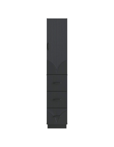 Set di armadi 2 pcs Nero 33 x 34,5 x 87 cm Legno ingegnerizzato