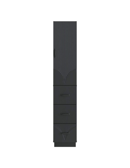 Set di armadi 2 pcs Nero 33 x 34,5 x 87 cm Legno ingegnerizzato