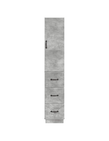 Set di armadi 2 pcs Grigio Cemento 33 x 34,5 x 87 cm