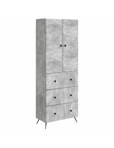 Set di armadi 2 pcs Grigio Cemento 66 x 34,5 x 90 cm