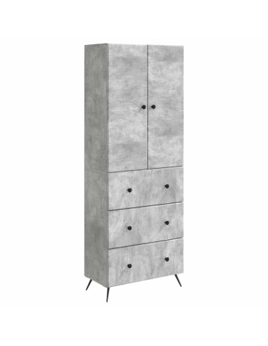 Set di armadi 2 pcs Grigio Cemento 66 x 34,5 x 90 cm