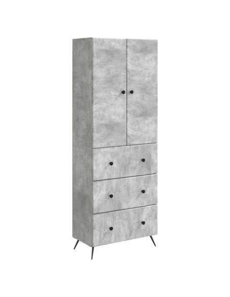 Set di armadi 2 pcs Grigio Cemento 66 x 34,5 x 90 cm